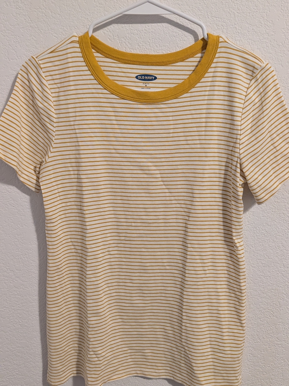 Old Navy Yellow Striped T Shirt